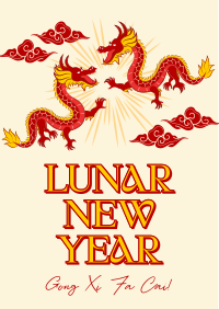 Happy Lunar New Year Flyer