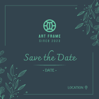 Save the Date Ornamental Plant Instagram Post Image Preview