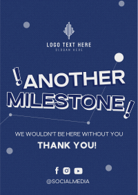 Minimalist Company Milestone Flyer