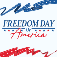 Freedom Day of America Linkedin Post Design