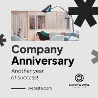 Minimalist Company Anniversary Instagram Post Image Preview