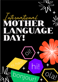 Quirky International Mother Language Day Flyer