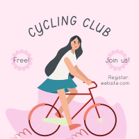 Bike Club Illustration Instagram Post