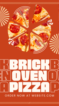 Simple Brick Oven Pizza Facebook Story