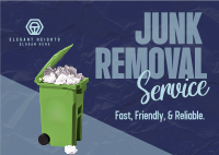Junk Removal Service Postcard