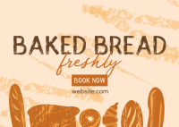 Freshly Baked Bread Daily Postcard