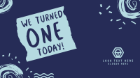 We Turned 1 Today Facebook Event Cover