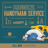 Professional Handyman Services Instagram Post Design