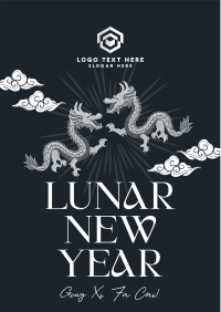 Happy Lunar New Year Flyer