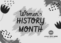 Women History Month Postcard