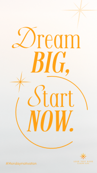 Dream Big Today Instagram Reel Image Preview