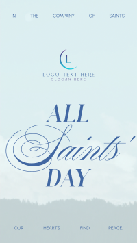 All Saints' Day Minimalist Instagram Story