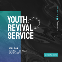 Youth Revival Service Instagram Post Design