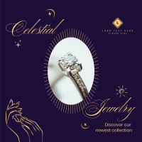 Celestial Jewelry Collection Instagram Post Design