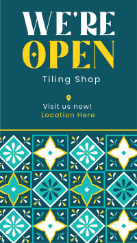 Tiling Shop Opening Facebook Story