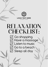 Nature Relaxation List Flyer