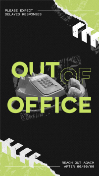 Grungy Out Of Office Facebook Story