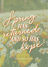 Spring Hope Quote Flyer