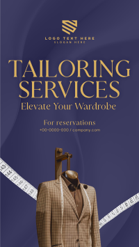 Tailoring Services Elegant Instagram Story Design