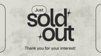 Sold Out Minimalist Animation