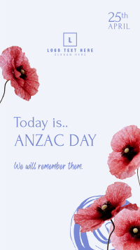 Anzac Day Message Facebook Story