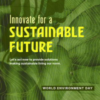 Environmental Sustainable Innovations Instagram Post Design