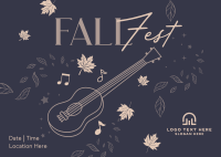 Fall Music Fest Postcard