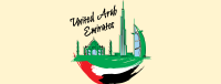 UAE City Scribbles Facebook Cover
