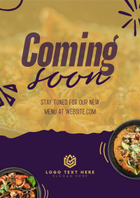 New Menu Coming Soon Poster