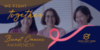 Breast Cancer Ribbon Twitter Post