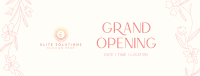 Floral Grand Opening Facebook Cover Image Preview