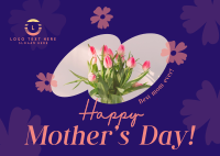 Floral Mothers Day Postcard
