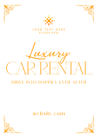 Luxury Car for Rent Flyer