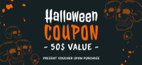 Halloween Skulls Sale Gift Certificate