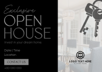 Elegant Open House Postcard Design