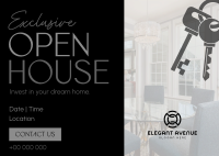 Elegant Open House Postcard Image Preview