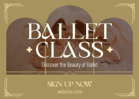 Sophisticated Ballet Lessons Postcard