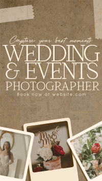 Rustic Wedding Photographer Instagram Story