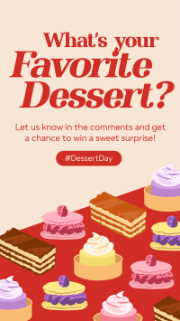 Dessert Day Quirky Instagram Reel Image Preview