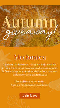 Autumn Leaves Giveaway Instagram Reel