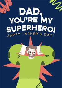 Father's Day Scribble Poster