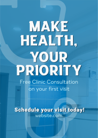 Clinic Medical Consultation Poster