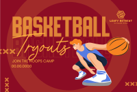 Basketball Tryouts Pinterest Cover Image Preview