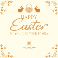 Easter Bunny Instagram Post Design