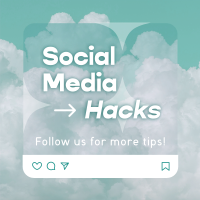 Social Media Hacks Instagram Post Design