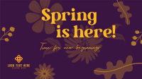 Spring New Beginnings Facebook Event Cover