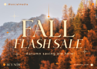 Fall Flash Sale Postcard Image Preview