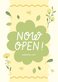 Decorative Spring Flower Opening Flyer