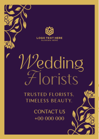 Elegant Wedding Florist Flyer