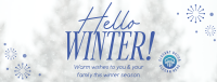 Winter Snowfall Facebook Cover Image Preview